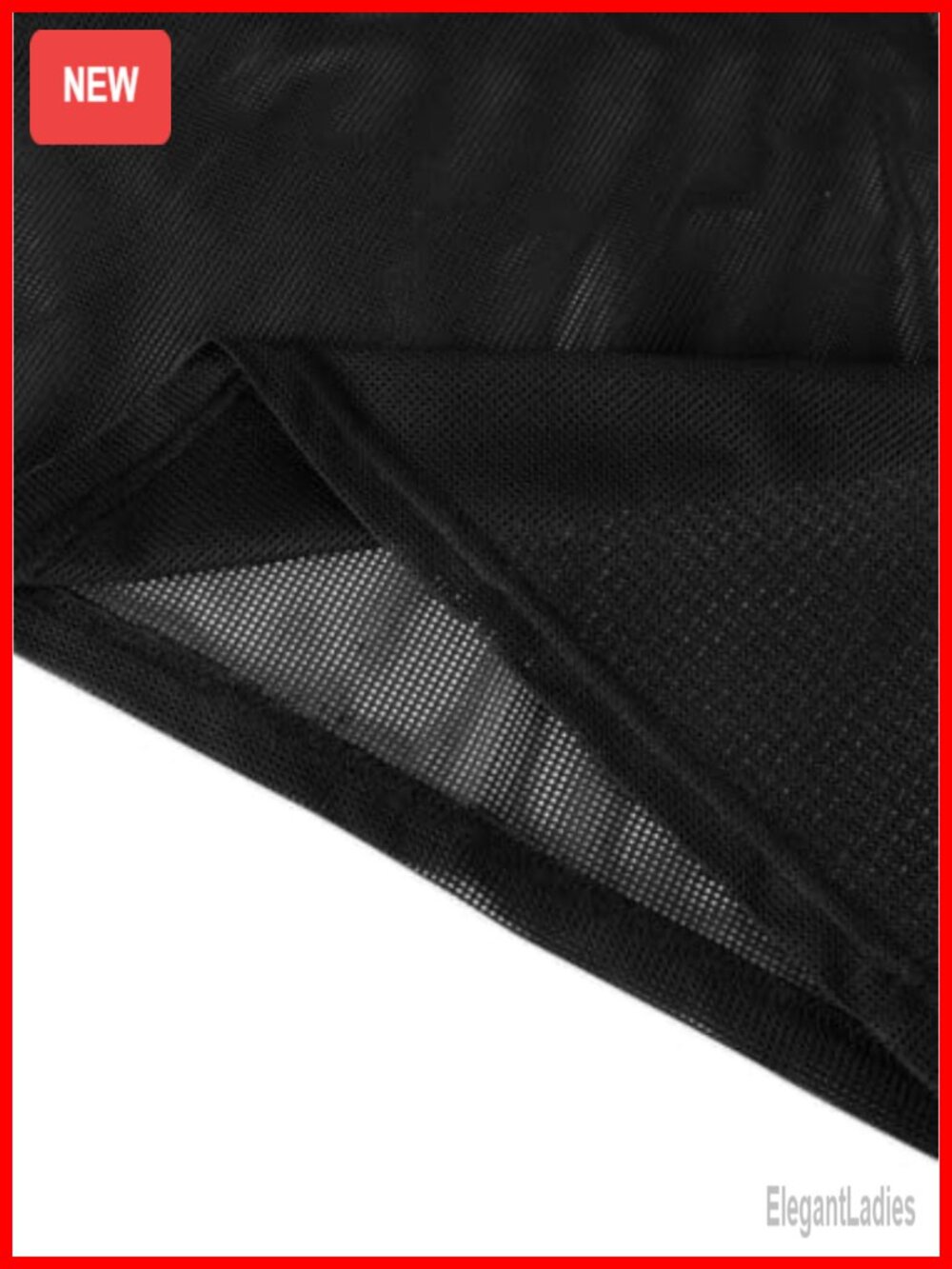 Mesh Workout Tank Top Sheer Racerback Open Side - Picture 5 of 5
